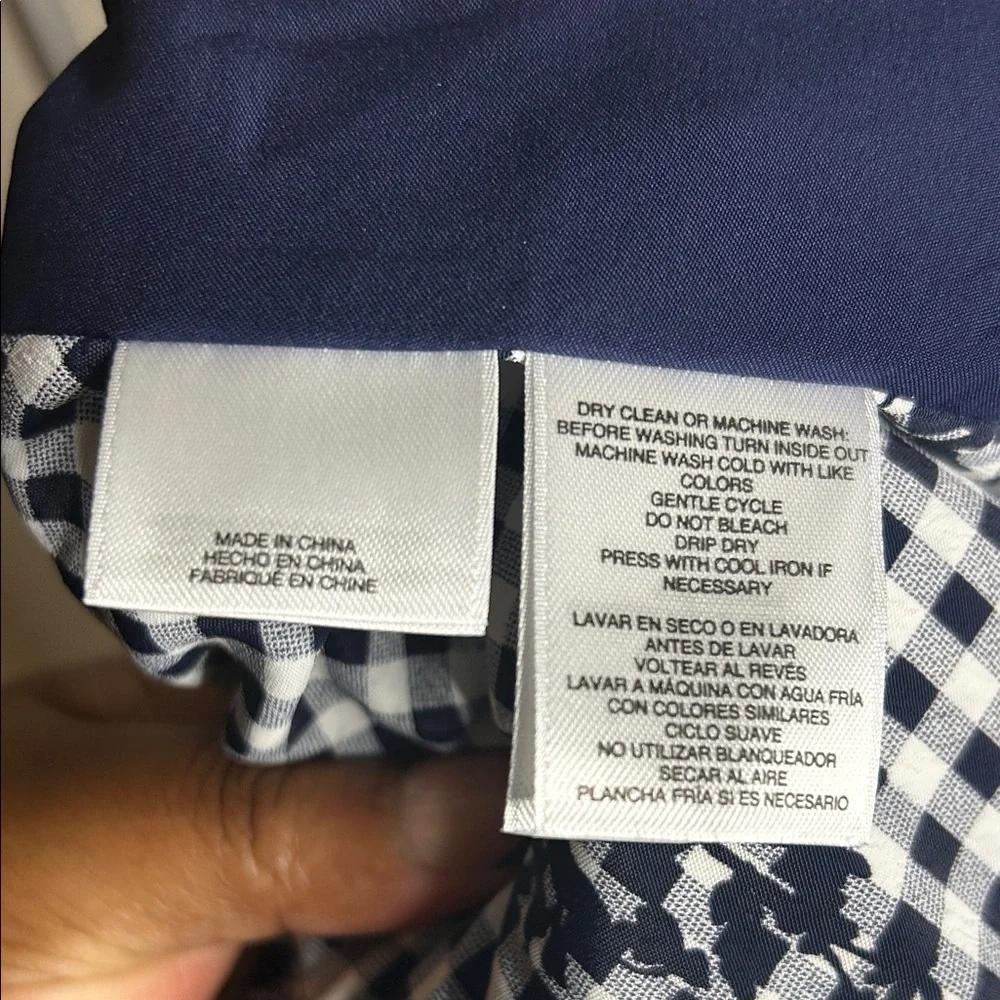 Anne Klein Black and White Gingham Midi Dress - Picture 13 of 14